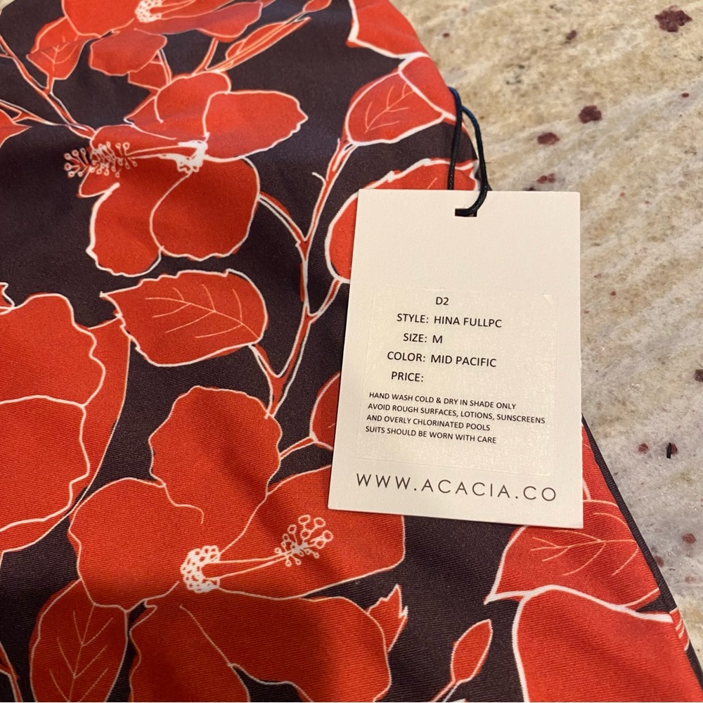 Acacia Hina Mid Pacific Medium one piece swimsuit - Picture 2 of 3